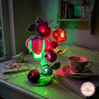 Midnight Garden: Hand-Crocheted Tealight Holder
